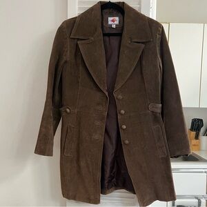Vintage Brown Suede Jacket